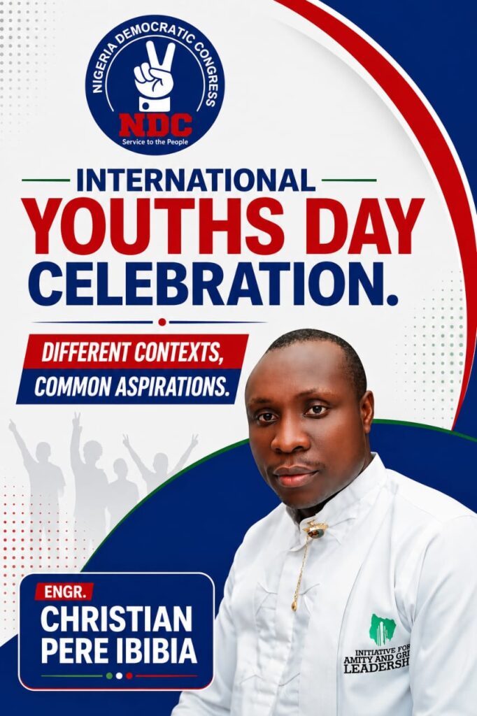 Int. Youths Day Celebration: Let’s push with Common Aspirations. Pere Ibibia.